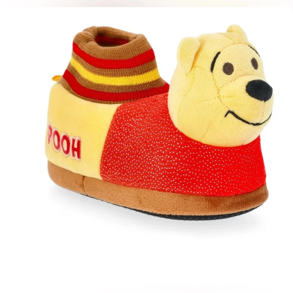 NWT Disney Winnie the Pooh & Eeyore Toddler Slippers Size 9/10 Plush Cozy Cute‎